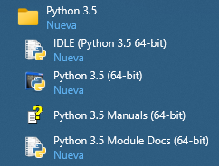 Antes de iniciar con la sintaxis hay que aclarar que se iniciara con la consola, la cual puedes acceder desde el menú de inicio/python/ IDLE